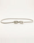 the leaf — silver waist chain