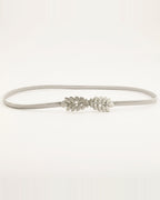 the leaf — silver waist chain