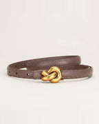 the line — brown belt, coiled