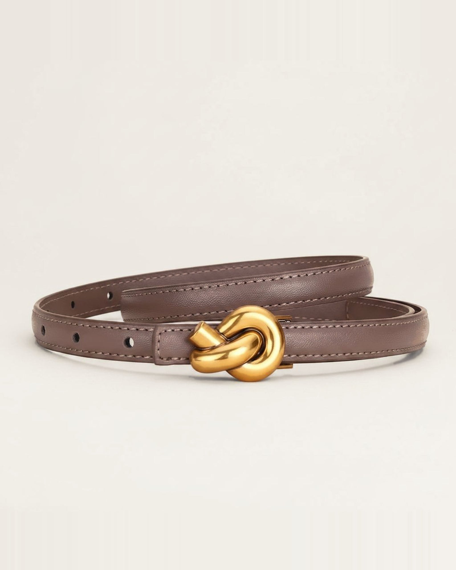 the line — brown belt, coiled