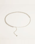 the pave: pave rhinestone waist chain, coiled