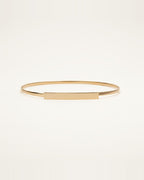 the plate — gold metal waist band with a flat plate