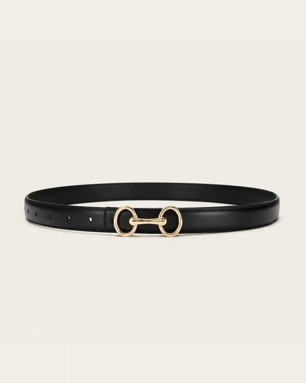 the ring — black belt, coiled
