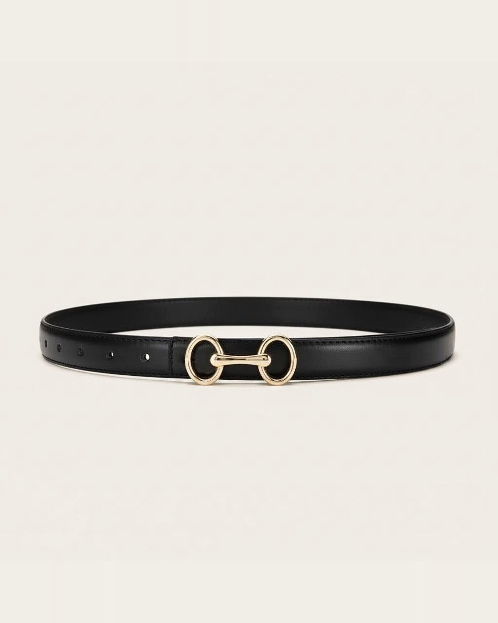 the ring — black belt, coiled