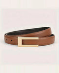 the rule: cognac belt, coiled