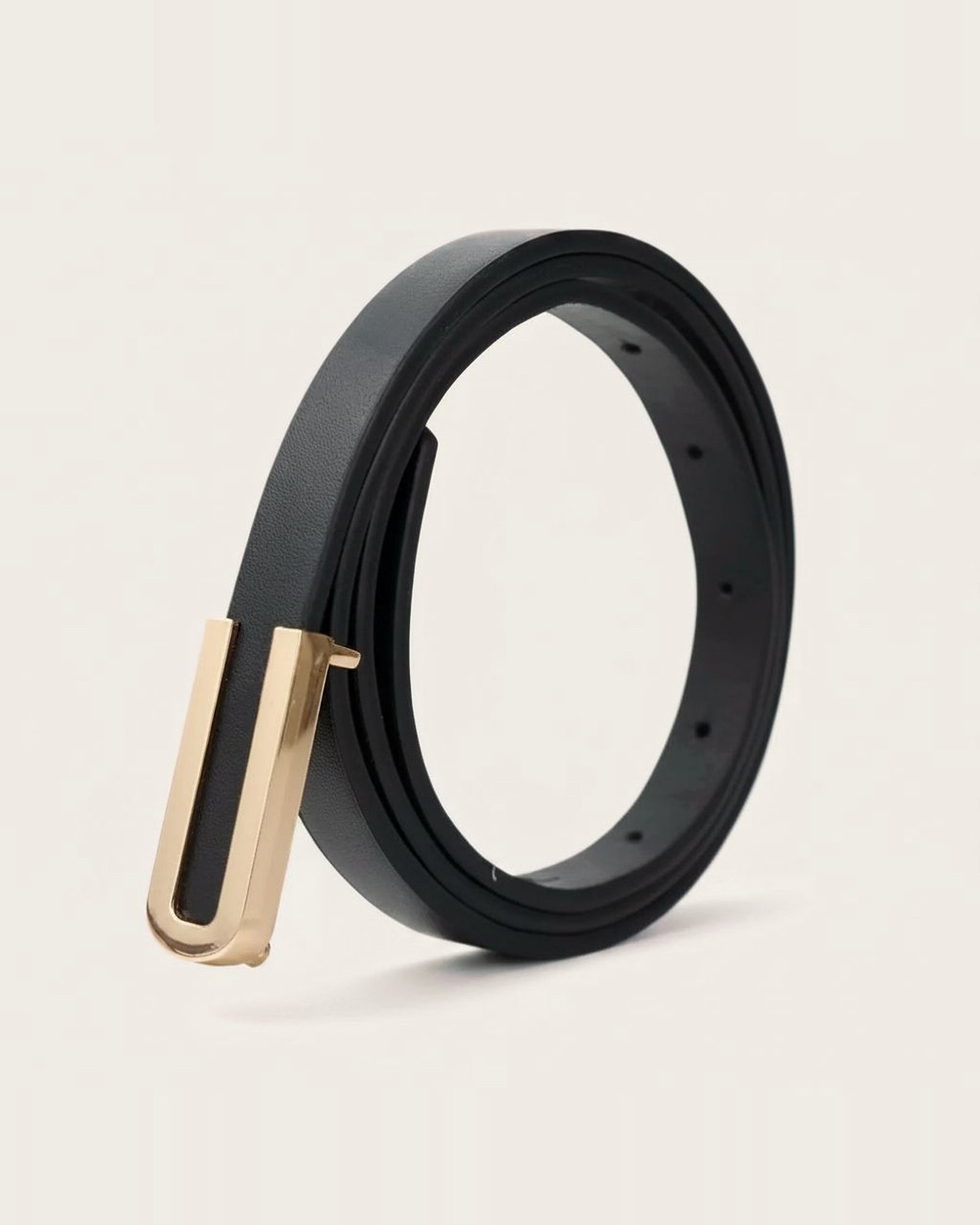 the thread — black belt, coiled